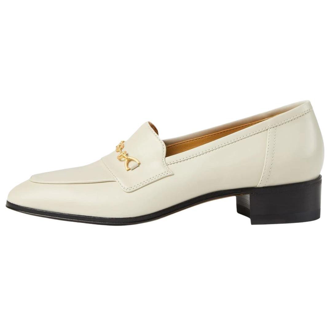 GUCCI Horsebit High Heels Women`s White