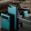 Do iPhone 8 Plus 5,5 cala/iPhone 7 Plus 5,5 cala Skórzane Tylne Etui Kompatybilne z MagSafe JEEHOOD J06 Etui na Telefon z Kieszonką na Karty Blokowanie RFID