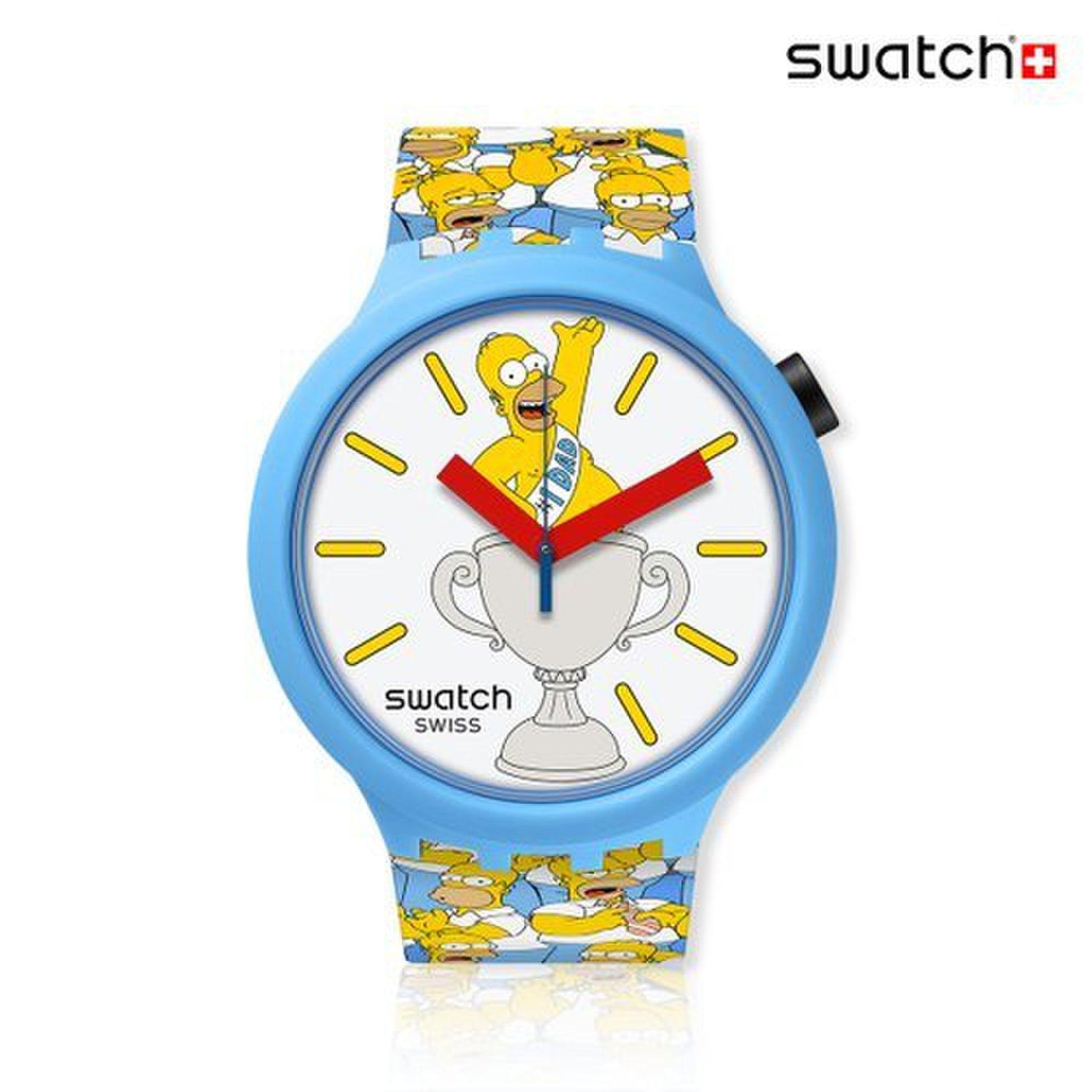 [Swatch] The Simpsons BEST. DAD. EVER. SB05Z100