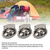 30pcs Bright Silver Spring End Toggles Heavy Duty Drawstring Fasteners  For Drawstrings