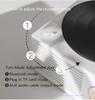 Portable vinyl Bluetooth speaker, wireless retro mini stereo record player, multifunctional turntable sound box