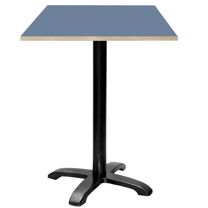 Mange-debout 60 x 60 cm - modèle Bazila bleu note chants bois