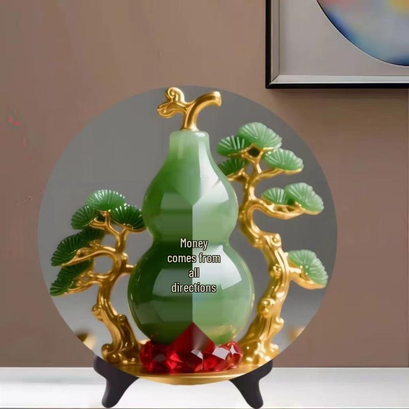 Gedeihender Reichtumskürbis: Fu Lu Desktop-Ornamente für Glück und Harmonie zu Hause