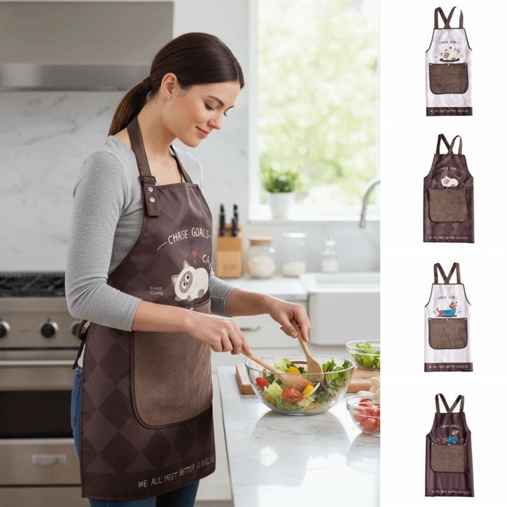 Dirt-Proof Chef Cooking Apron Cartoon Catering Work Clothes Restaurant Uniform