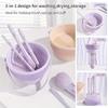 Silicone Makeup Brush Cleaner 3-In-1 Cosmetic Brush Cleaning Tools New Drying Rack  Beauty Tool Kit