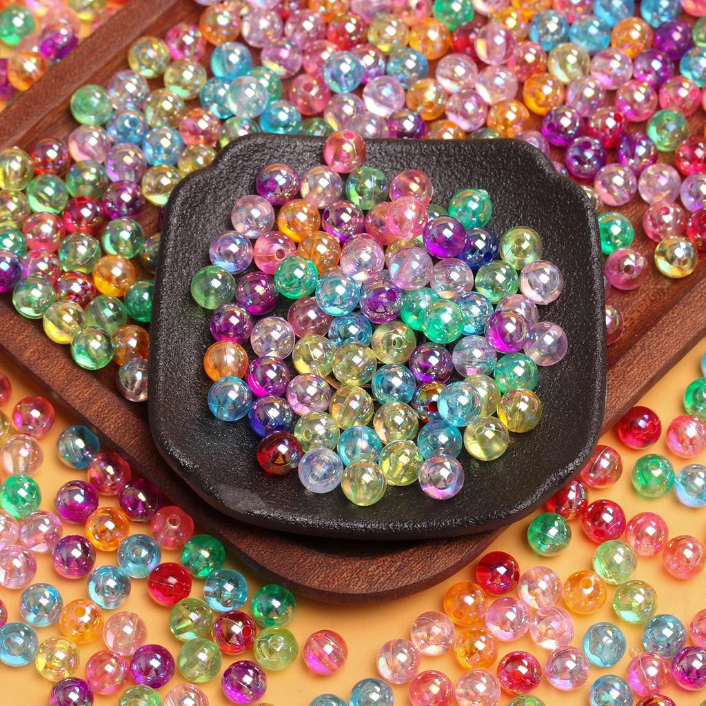 40-200Pcs 4 6 8mm DIY For AB Color Jewelry Making Loose Beads Necklace Bracelet Pendant