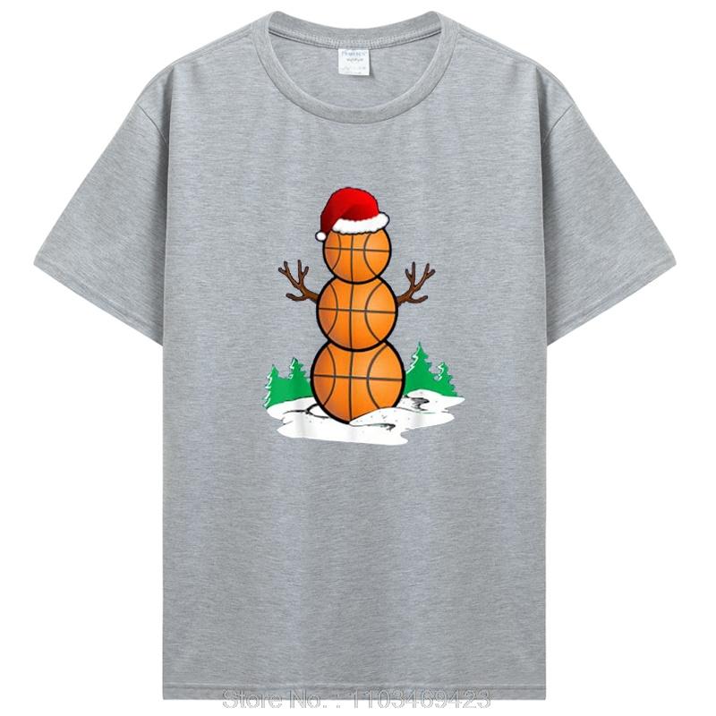Basketball Snowman Balls Christmas Pajama Gifts Unisex Boys Kid T-Shirt Unisex Cotton Tshirt Clothing Oversized Graphic T Shirt