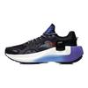Li Ning Youxia Comfortable Shock Absorption Non-Slip Wear-Resistant Low-Top Running Shoes Men Running Shoes Black Purple ARHR041-5