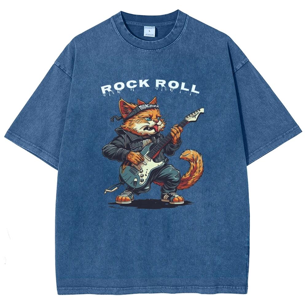 Vintage Washed T Shirts For Kids, Customized Print ChildrenT Shirt , Harajuku Oversize Tops, pure Cotton Unisex Y2k Streetwear S разноцветный