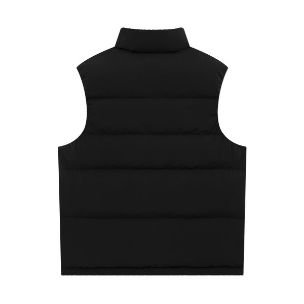 Covernat Embroidered Logo Stand Collar Down Vest Unisex vests CO2504DP11BK