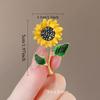 High End Sunflower Brooch For Women, Exquisite Suit Chest Flower, Temperament Coat Brooch, Elegant And Versatile Clothing Accessories