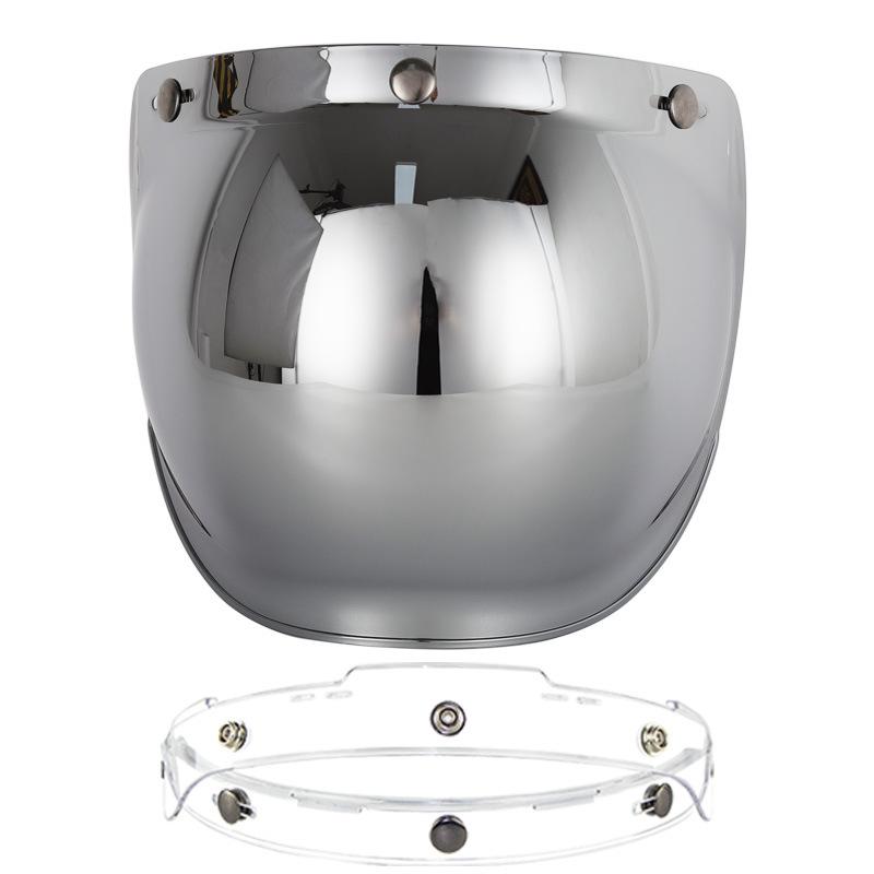 Motorcycle Helmet Bubble Visor Motorbike Helmet Visors Multicolor Vintage Cascos Para Moto Windshield Shield Universal Mask