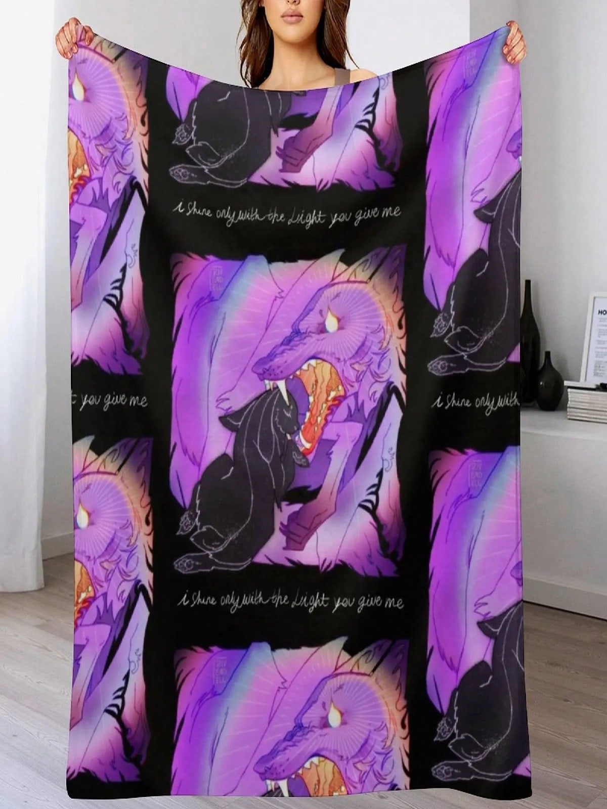 CRANE WIVES - The Moon Will Sing Throw Blanket Blankets And Throws Flannel Thins Sofa Quilt Blankets 75X95CM