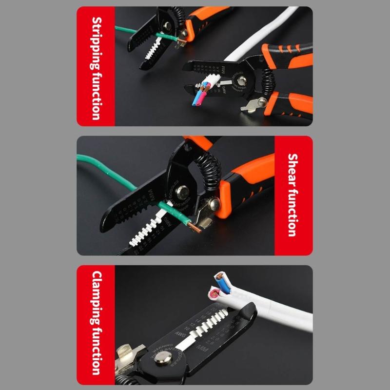 Wire Stripper Tool Multitools Pliers Stripping Cutter Crimping Cable Wire Cutter Electrician Repair Tool