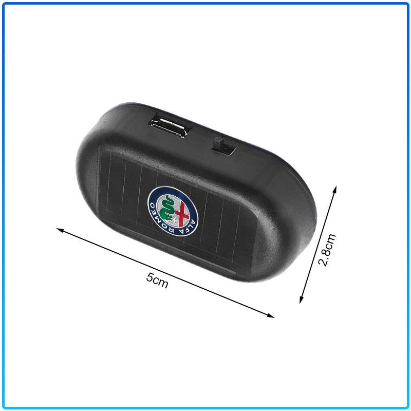 1pcs Strobe Signal Security System Flash Warning LED Light Alarm Lamp For Alfa Romeo 147 159 Giulietta Giulia Mito Spider Alpha Nheadrest