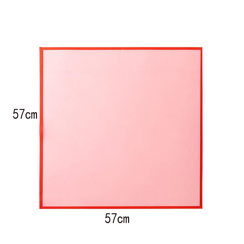 4pcs/Pack Flower Wrapping Paper Colour Border Rose Korean Style Half Transparent Gift Packing Florist Bouquet Wrapping Material