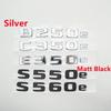 Car RearTrunk  Emblem Badge Script For B250e C350e E350e S550e S560e Glc350e Gle500e Gle550e E350le C350le CLK350e