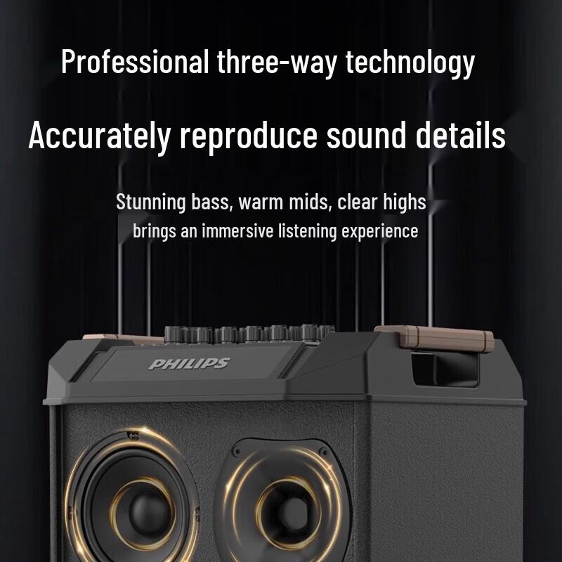 Philips Karaoke Outdoor Trolley Bluetooth Speaker