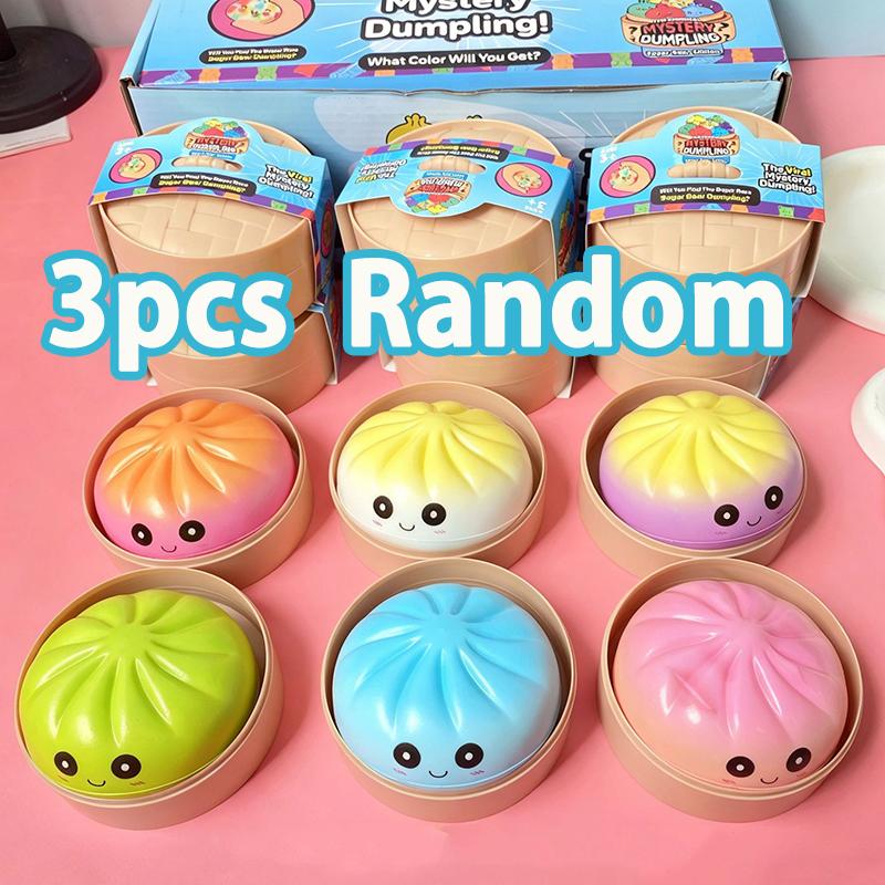 Speelgoed Dumpling Squishy Broodje Anti-Stress Knijp Langzame Terugslag Vent Zachte Sensorische Stressbal Voedsel Squishies Mysterie Verjaardagscadeau Cadeau