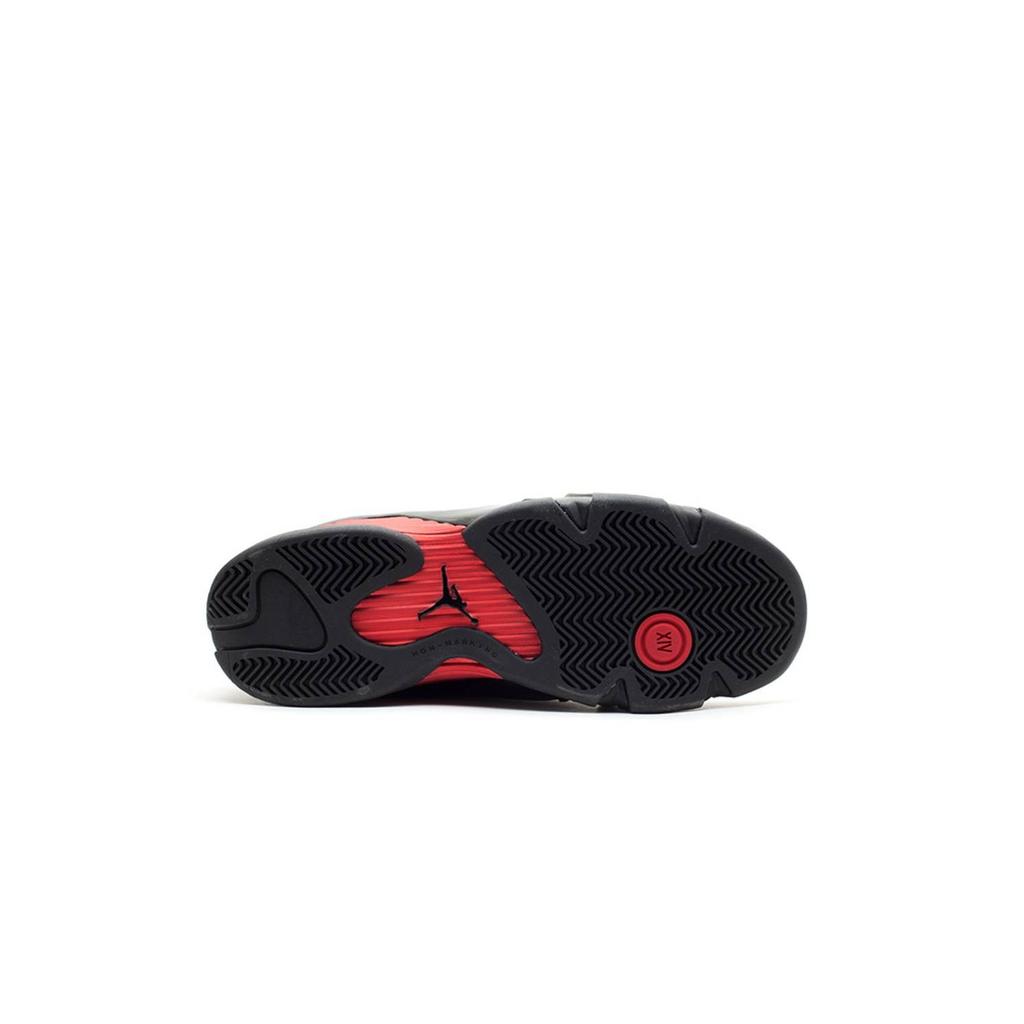 Jordan Air Jordan 14 Abrasion Resistant Mid Top Children's Basketball Shoes Black Teenagers 312091-010