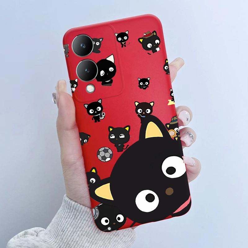 Cute Astronaut Panda Cartoon Phone Case For Vivo Y17s 2023 Casing TPU Slim Back Cover For Vivo Y17S 4G V2310 Soft Silicone Cases