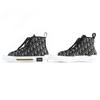 Pristine DIOR High cut sneakers B23 Oblique Logo Black beige mens 43 3SH126ZSA  Used