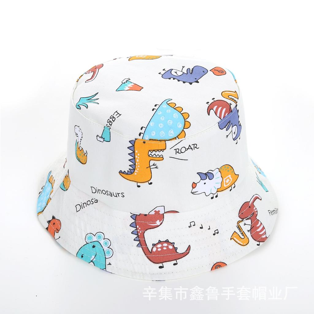 Cappello da Pesca Cartone Animato Dinosauro per Bambini - Cappello da Sole Leggero Primaverile - Cappello da Pesca Carino e Traspirante per Uscite dei Bambini