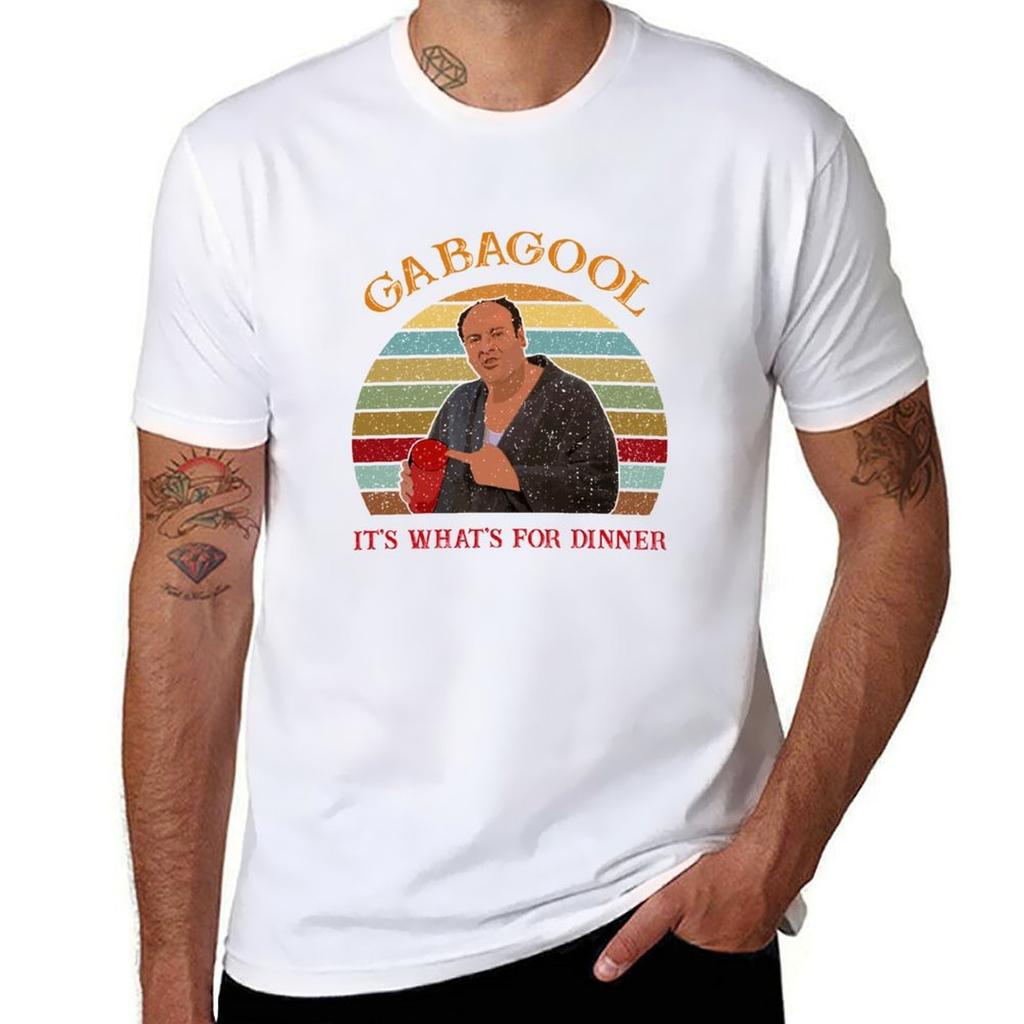 Gabagool Its Whats For Dinner Tshirt Classic Print Short Sleeve Shirt