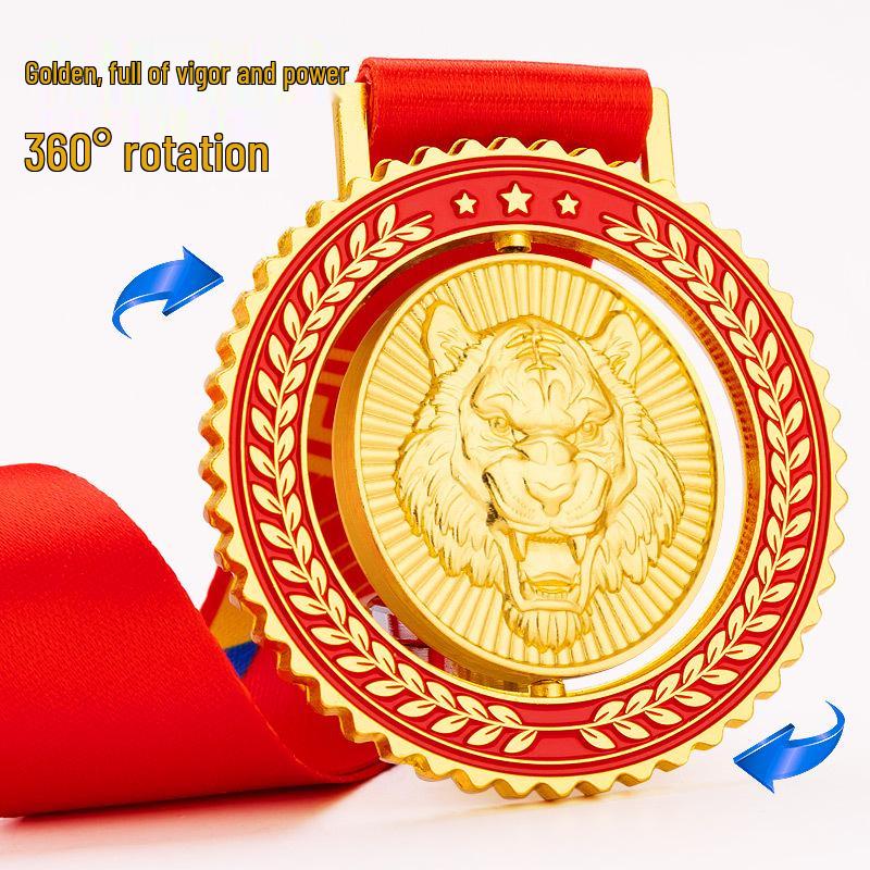 Daye Custom Sports Medals: Rotating Gold, Silver, and Bronze Awards for Champions
