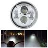Motorcycle Round Headlight Retro Style Head Lamp Modification Fits for CG125 GN125 Electroargenture