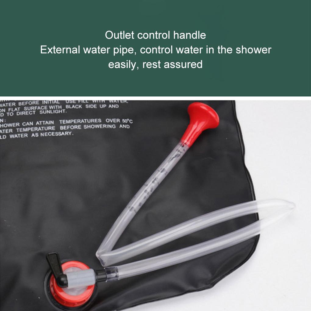 Solar Camping Shower Bag With Temperature Display Portable Outdoor Shower Experience Outdoor Hiking