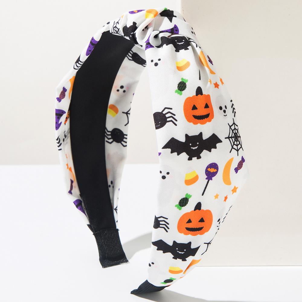 Cartoon Halloween Haarreif Bunter Kürbis Spinnen Haarreif Kürbiskopfband Fledermaus Geist Kopfband Für Halloween Party Geschenk Frauen
