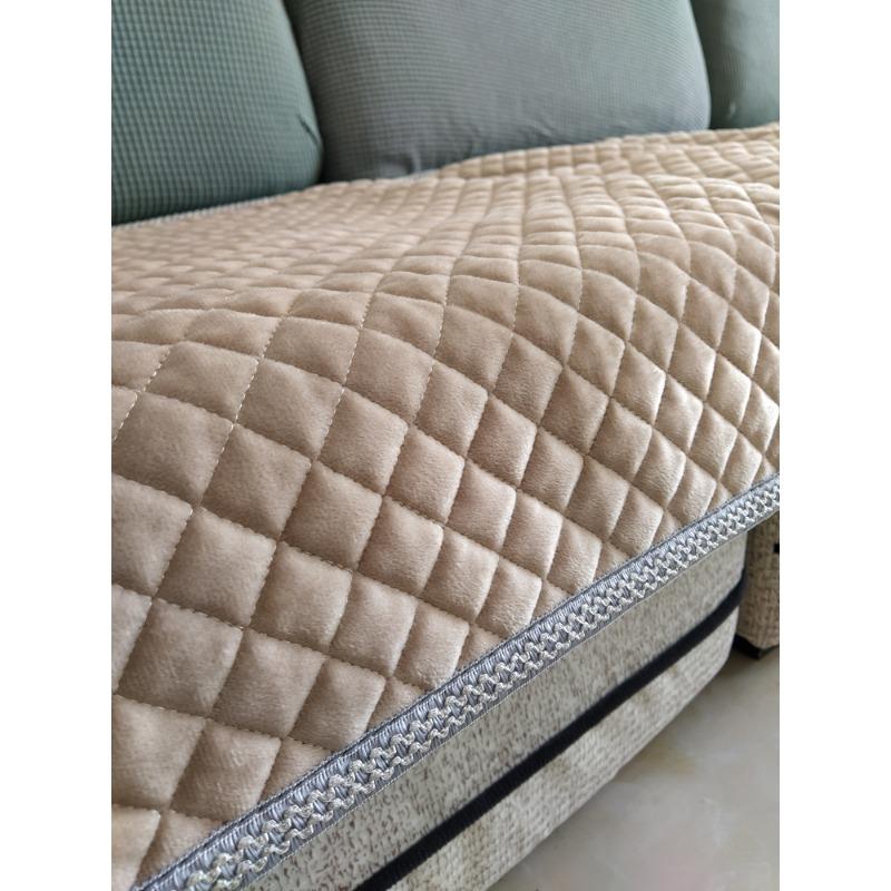 

Подушка для дивана Four Seasons, универсальная зимняя нескользящая плюшевая ткань, кожаная подушка для дивана, подушка для сиденья дивана из цельного дерева, весна и осень 80*180cm