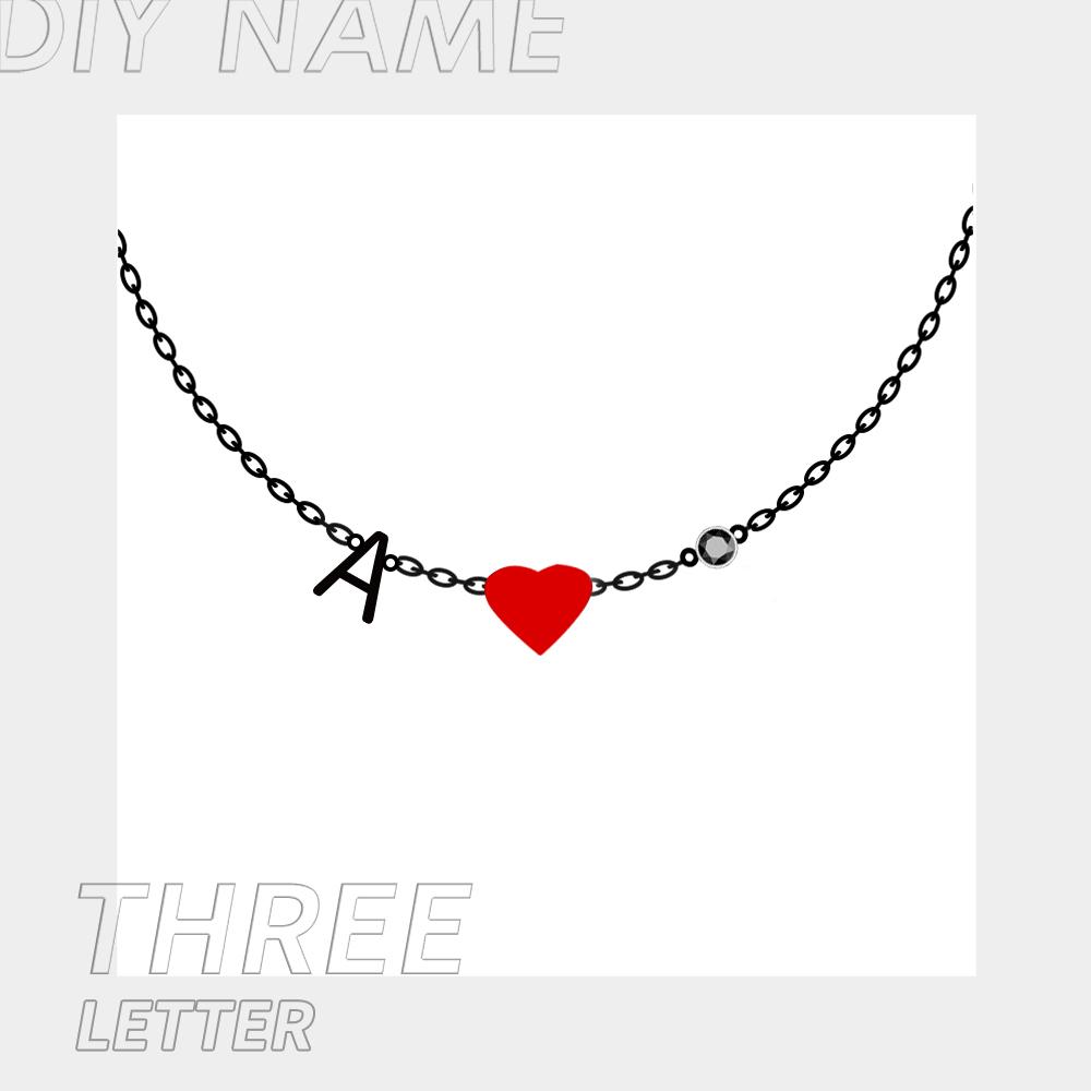 EManco Dropshipping Personalized Jewelry Colorful Rhinestone Necklace Diy Letter Heat Charm Constellations Necklace for Women