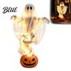 Halloween Outdoor Decorations Swirling Ghost Pumpkin Yard Lamp Glowing Spooky Decor with Reusable Festival Lawn Displays Design Garden Light,