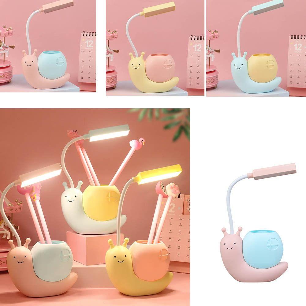 

USB-настольная лампа для чтения, защита глаз, держатель для ручки, настольная лампа, милая общежития