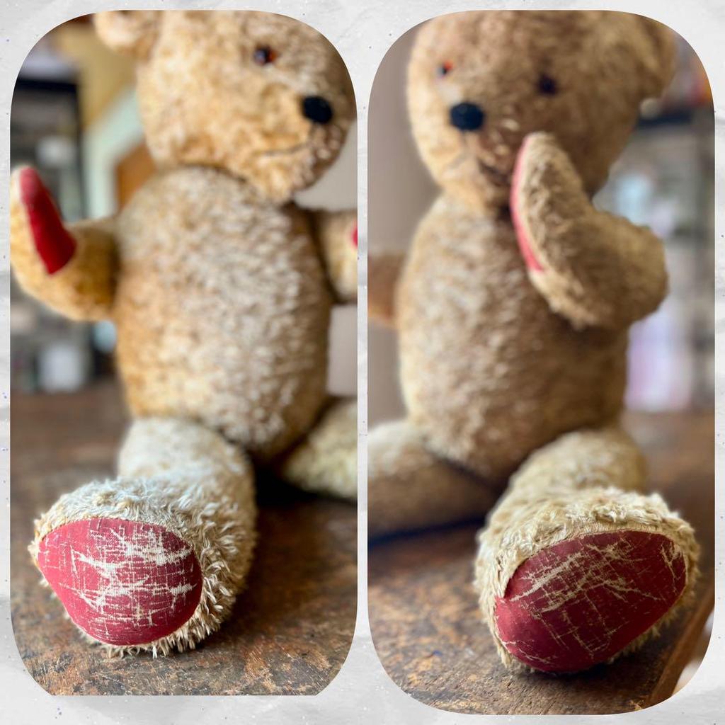 [USED] Vintage Teddy Bear, Antique, 50cm, Unmarked