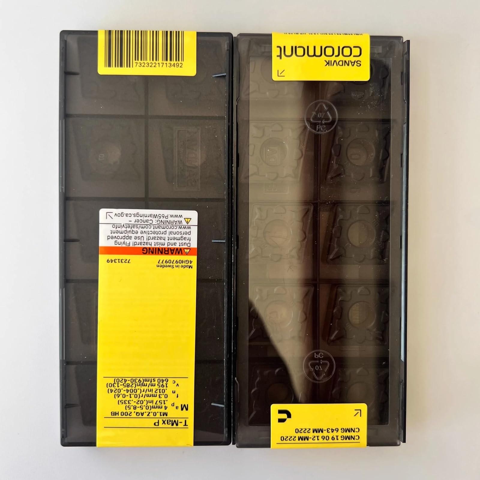 

Original Sandvik / CNMG190612-MM 2220 CNC lathe carbide blade tool 10 Pcs