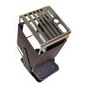 Knife Block with Drain Tray, Rustproof Non Slip Swivel Storage Organizer with Scissors Slot, Kitchen Knife Holder