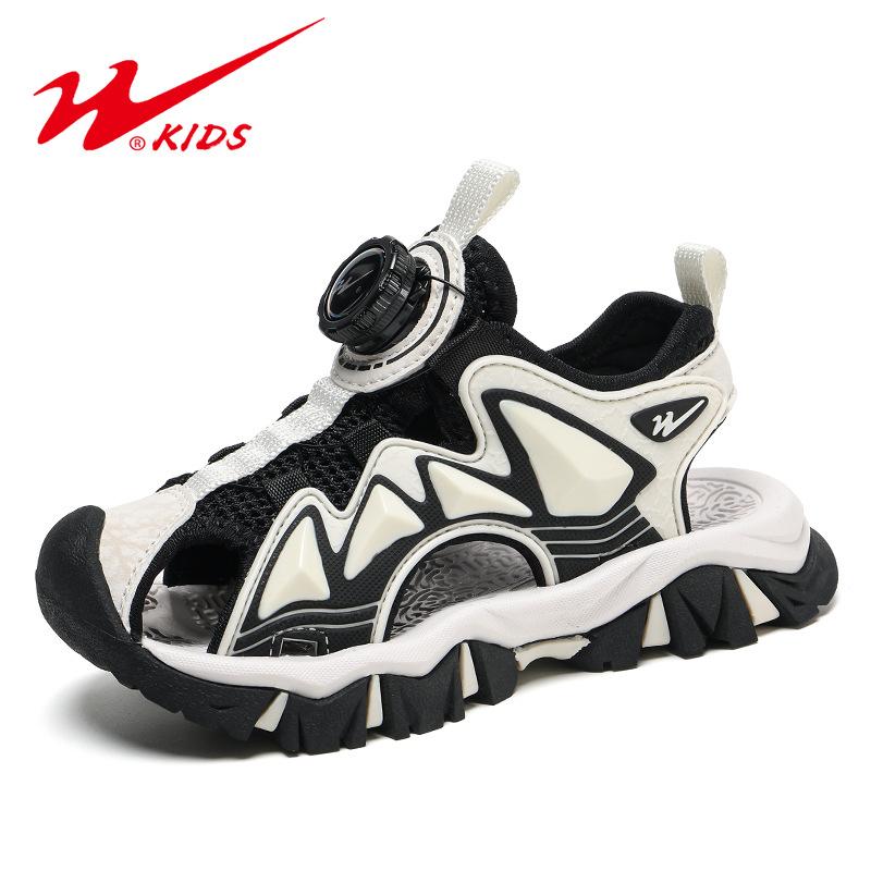 Jungen Sandalen Sommer Neu Baotou Kollisionsschutz Jungen Weiche Sohle Rutschfest Kinderschuhe Strandschuhe