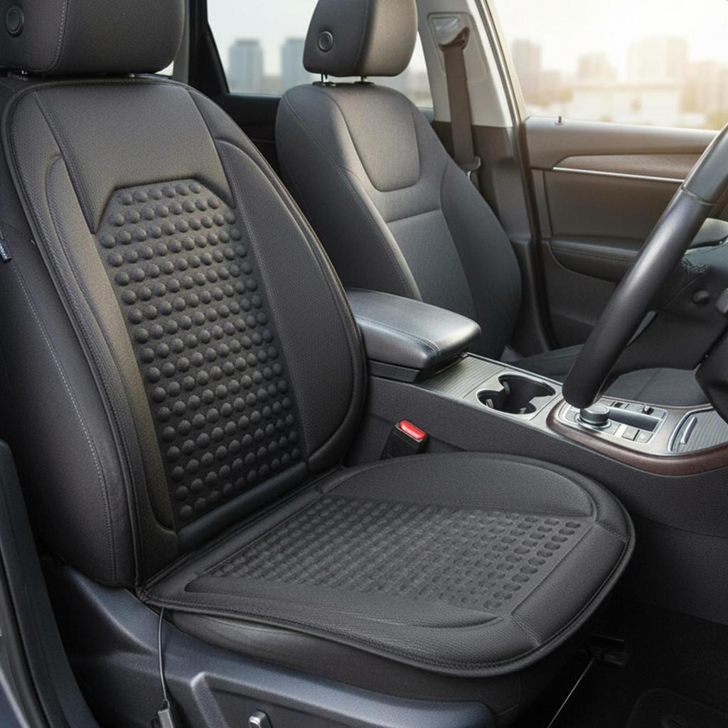 Heated Car Seat Non-Slip Overheat Protection Full Back Heated Seat Cushion Car Accessories For Truck SUV RV Sedan Automotive Van