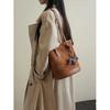 IELGY Fashion Trend All-Match Retro Corduroy Tote Bag Large Capacity One-Shoulder Bucket Bag