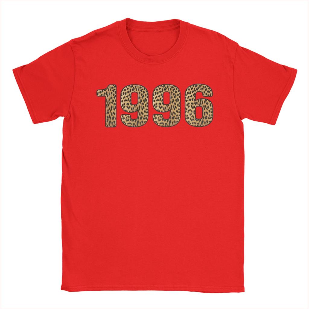 Unisexs TShirt 1996 Leopard Print 30th Birthday 30 Years Old Casual Cotton Tees Short Sleeve T Shirt Crewneck Clothing Printed