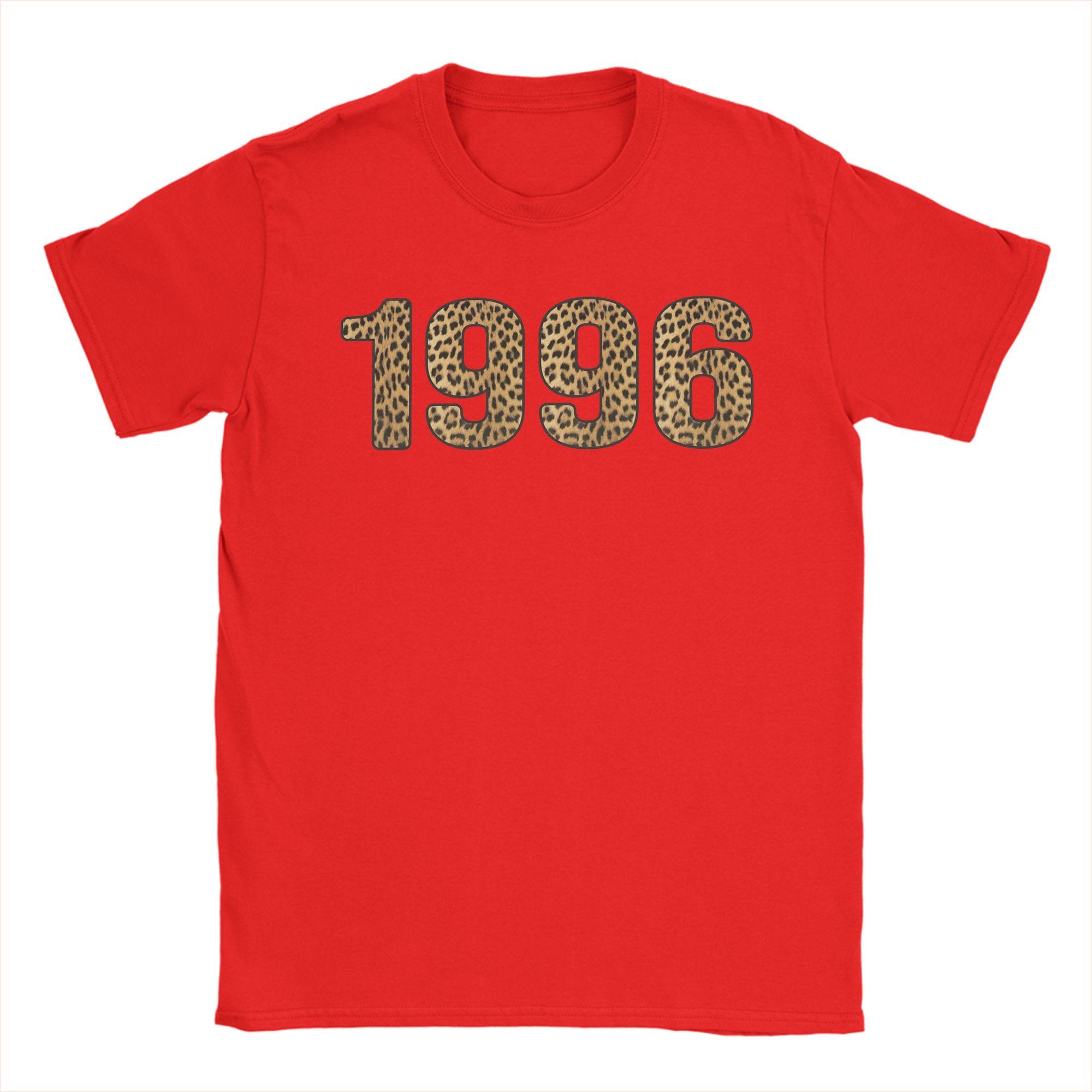 

Unisexs TShirt 1996 Leopard Print 30th Birthday 30 Years Old Casual Cotton Tees Short Sleeve T Shirt Crewneck Clothing Printed M
