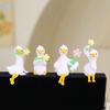 Playful 3D Duck Figurine Accessory for Desk Car Dashboard TV Monitor Decors and Gifts