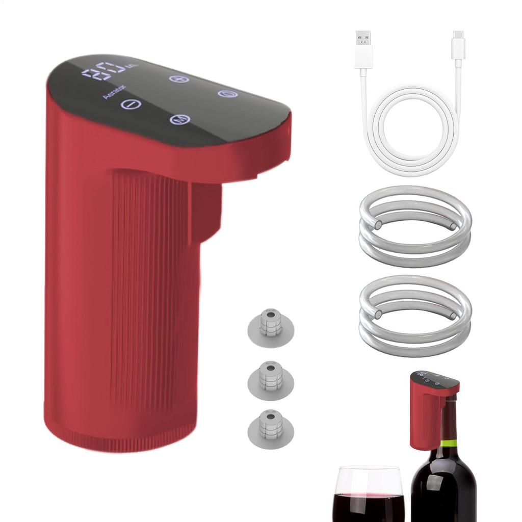 USB Rechargeable Electric Wine Decanter Wine Aerator Pourer Mini Automatic Whiskey Water Dispenser Wine Dispenser Wine Accessory
