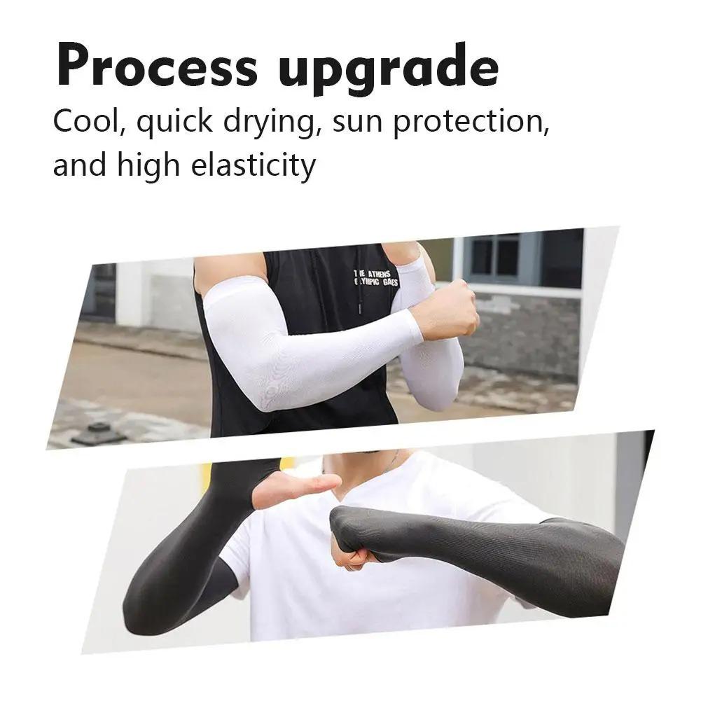 2026 NEW Ice Silk Bicycle Sleeves Summer Breathable Cycling Arm Protection Outdoor Sun UV Protect Sports MTB Road Bike Sleeves