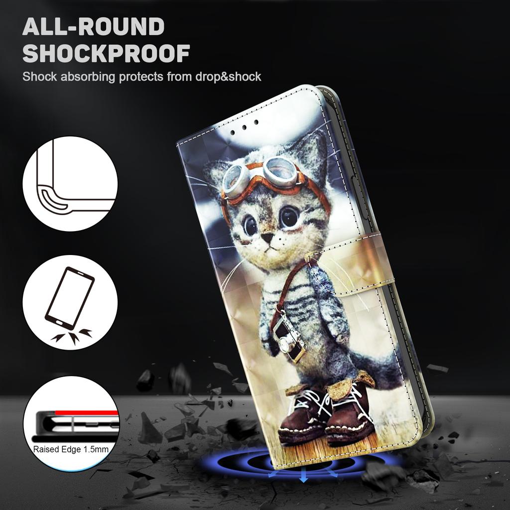 For Google Pixel 9/Pixel 9 Pro Case Pattern Printing Phone Leather Cover with Wallet Card Slots