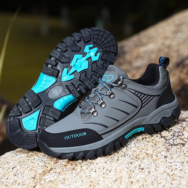 Men's Plus Size Work & Hiking Shoes - Autumn/Winter, Wear-Resistant, Construction & Outdoor Protection.