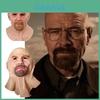 Breaking Bad Biała Maska Lateksowa Łysa Głowa Stary Człowiek Halloween Cosplay Rekwizyt